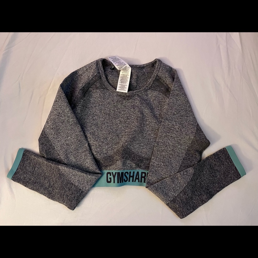 Gym shark Long sleeve crop top